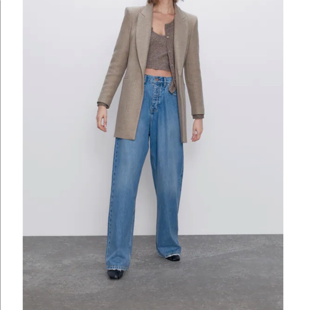 ZARA wool blend frock coat